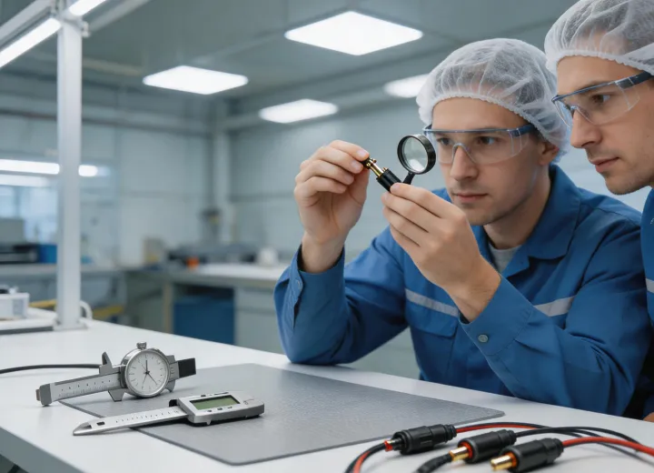 Connector inspection bench