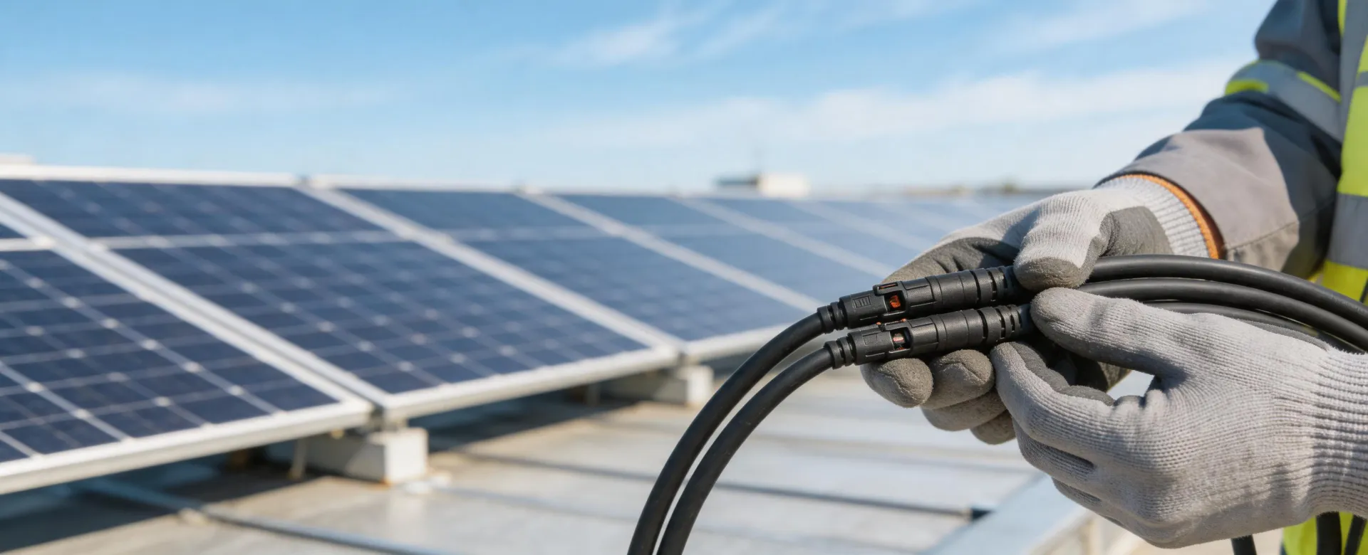 Solar connector installation